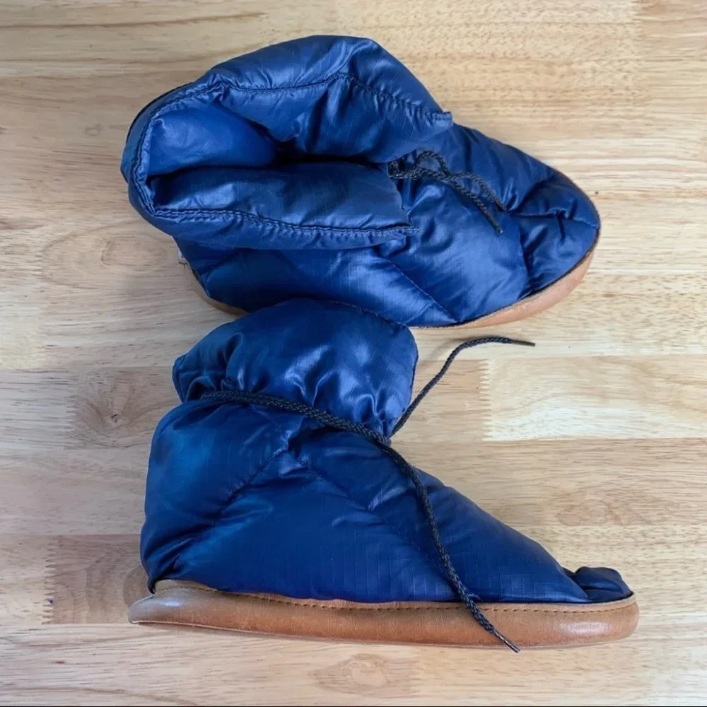 Vintage Eddie Bauer Goose Down Booties - Picture 1 of 10